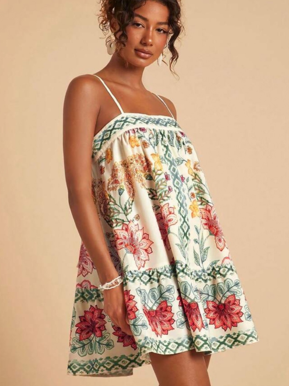 Floral Tank Boho Dress